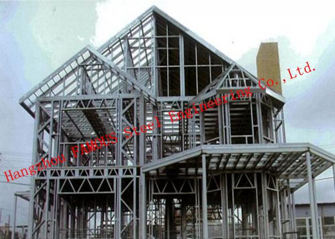 Prefab House Light Steel Villa Metal Buildings With Welded Frame Easy Construction