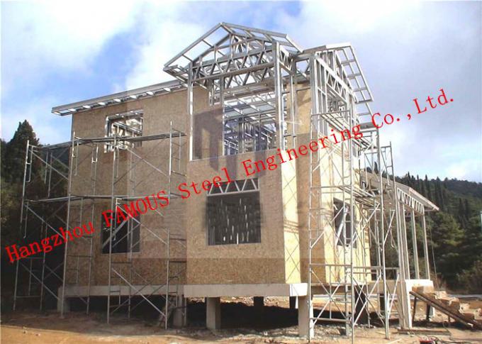 Pre-engineered Stabl Structure Light Steel Villa with Glass Curtain Wall for Showroom
