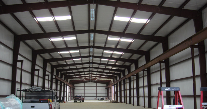 Industrial Steel Buildings Size 100’ X 80’ With H Section Beams