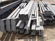 PEB Pole Steel Buildings, Metal Barn Building Kits H Section Beams Gable Frame