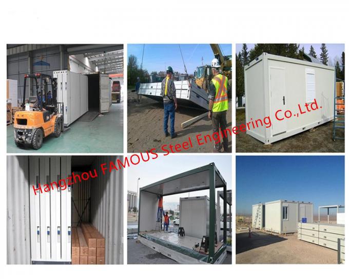 Lightweight Steel Frame Flat Pack Prefab Containers For International Rescue Camp Or Clinic Office