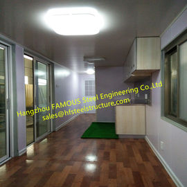 Portable Prefab Container Homes With Interior Decorations  Bedroom/Bathroom/Kitchen/Washbasin