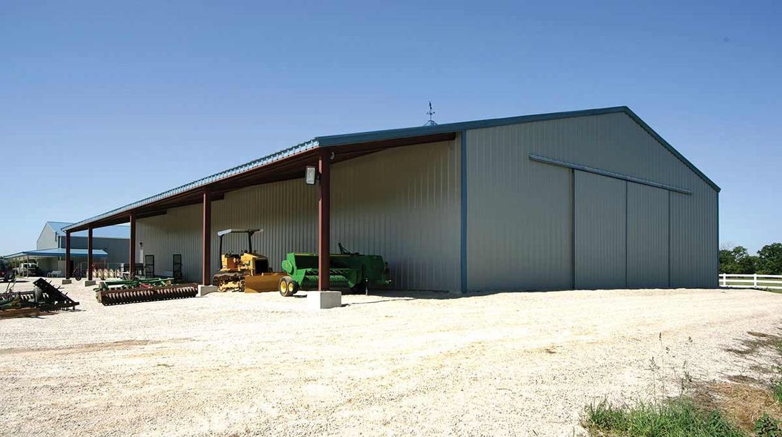 Anti-corrosion Metal Building Warehouse With Sandwich Panels