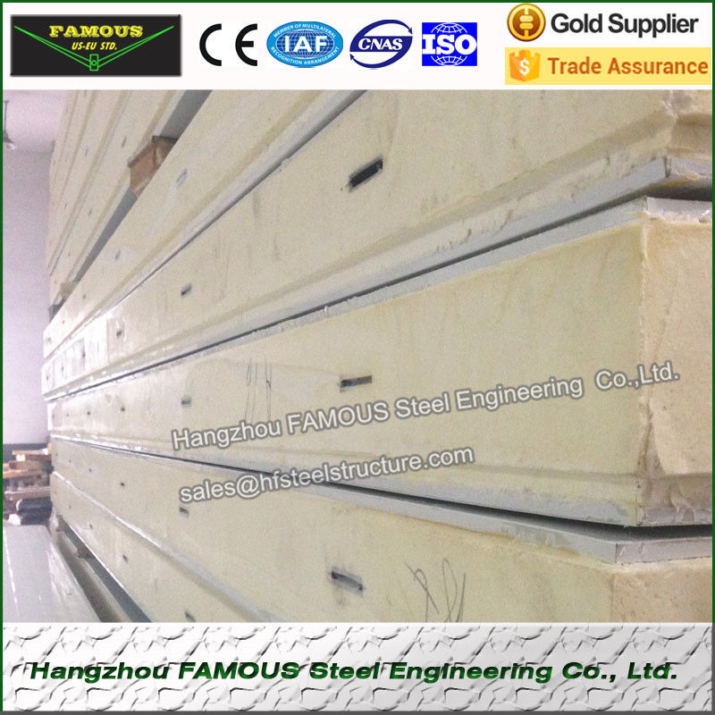 50mm PU sandwich panel for cold room partition walls sports hall