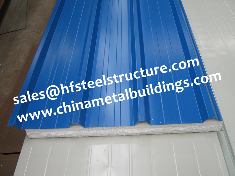 EPS Sandwich Cold Room Panel Width 950mm Used For Wall and Roof Decoration